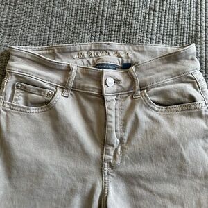 AMERICAN EAGLE NEXT LEVEL CARGO HIGH WAISTED CARGO JEGGINGS GRAY SIZE 2 LONG